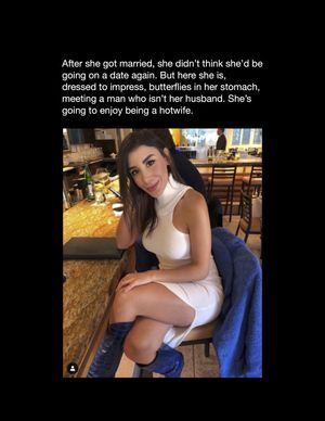 She's on a date again...