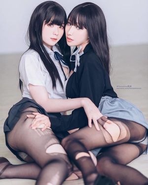 Asians inviting pose
