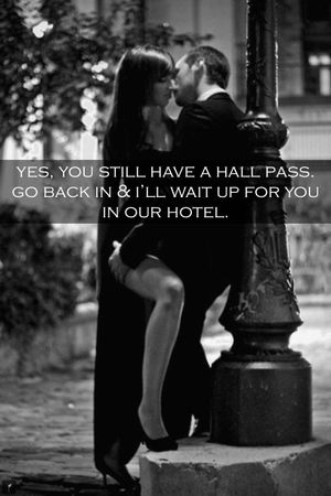 That's what the hall pass is for...