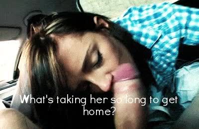 She just thanking your friend for drive