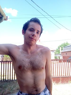 I like being half nude outdoors in the summer