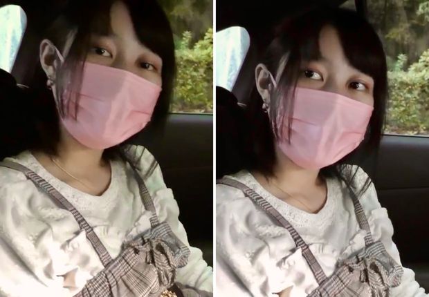 Asian teen cum in a car 01
