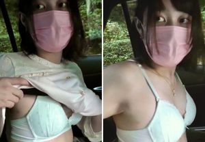 Asian teen cum in a car 02