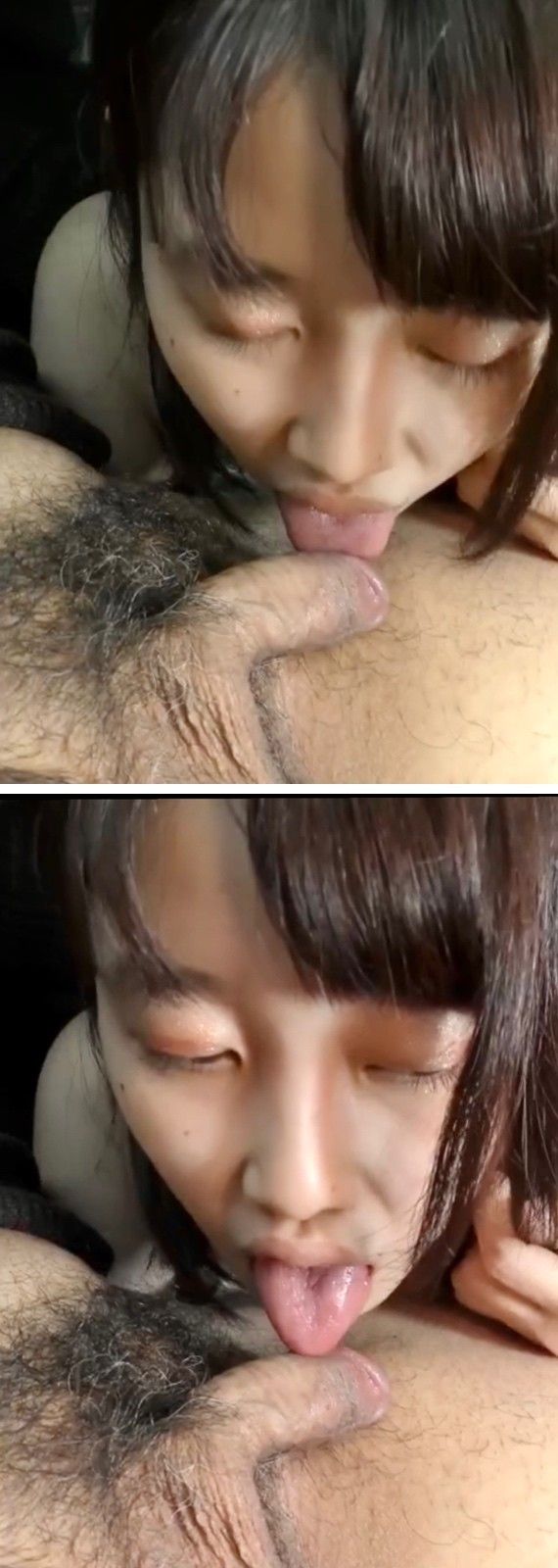 Asian teen cum in a car 06