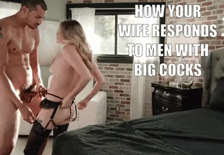 Wife eagerly prepares for big dick