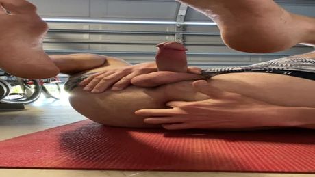 Cute guy fingering ass