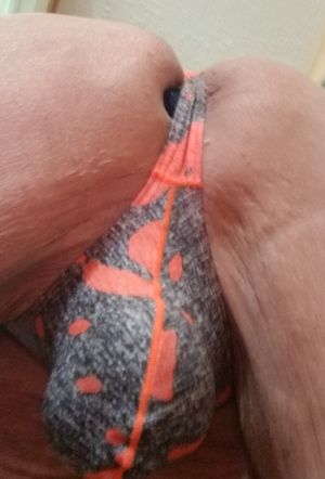 Thong over Ass pussy with bulge