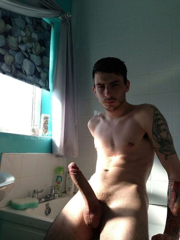 Sun shine on his cock