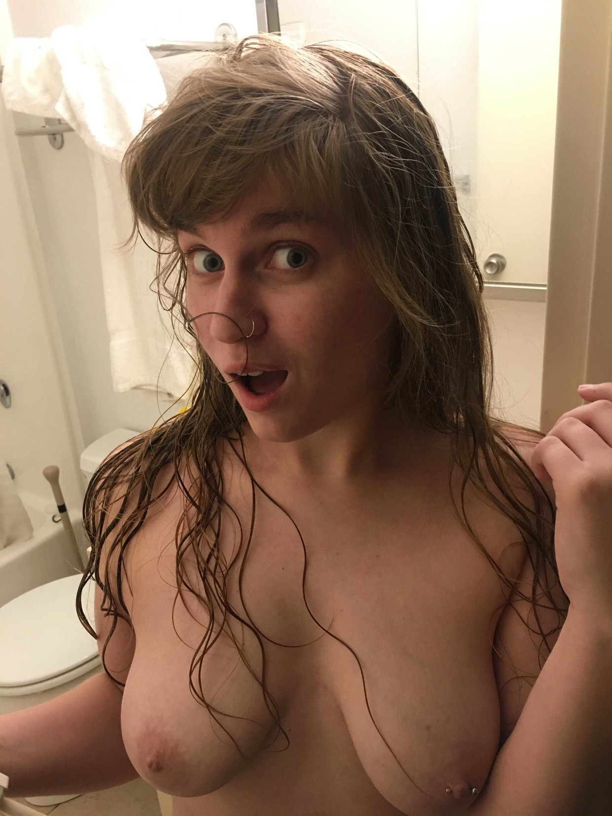 Topless surprise