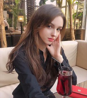 When a big black guy came up to her and offered her a drink, she immediately looked at his bulge, and then she said yes.