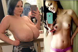 Topless Selfie Comparison (Ft. Cassie0pia)