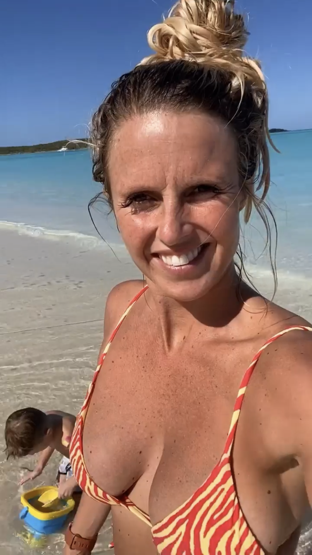 Slutty wife at the beach