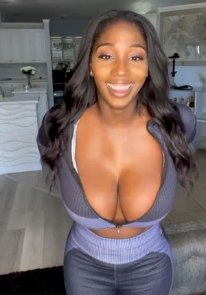 Ellie Mae bursting out of top