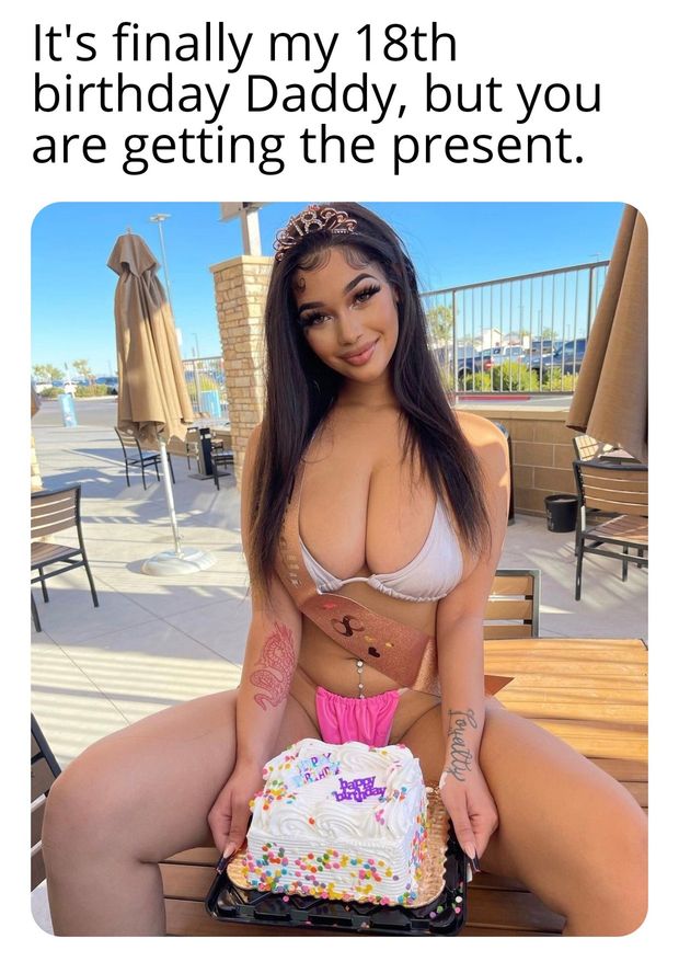 Lexie is daddy's present