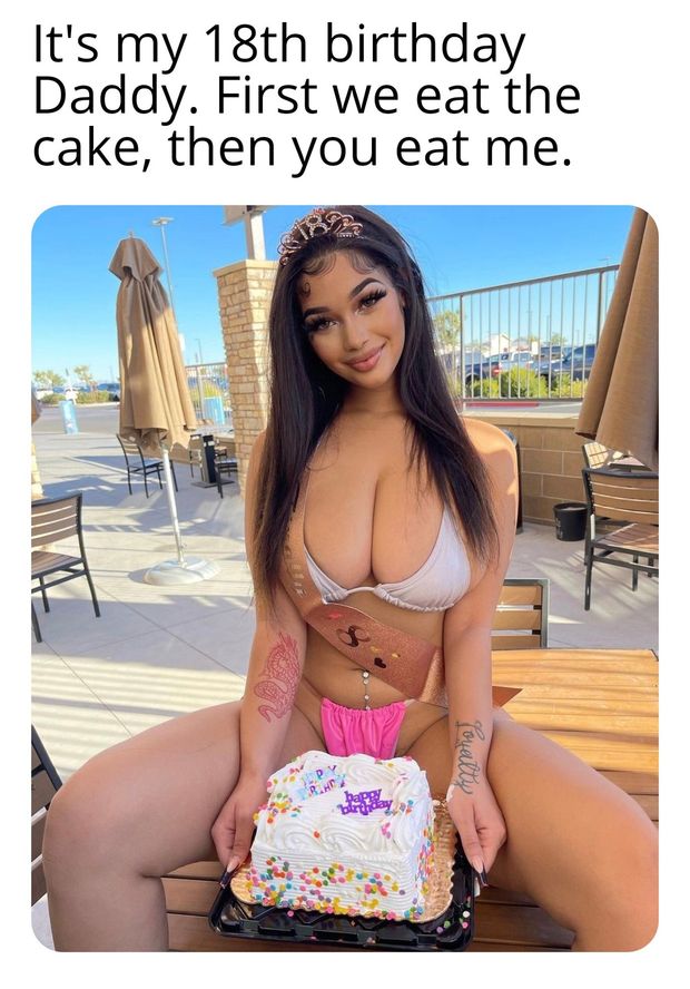 Lexie eats cake