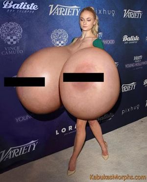 Sophie Turner exposing her giant boobs out in public