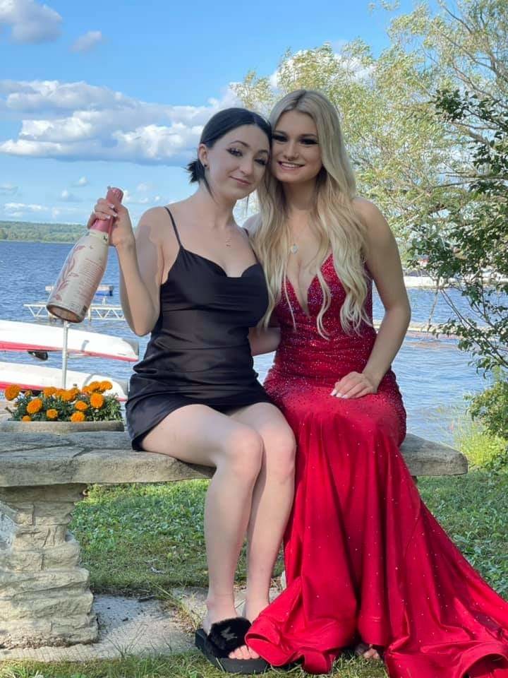 Grace and Lily prom dresses bottle up