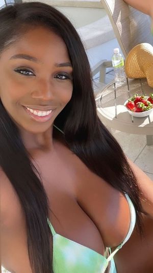 Ellie Mae green bikini