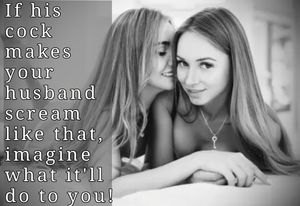 Watching her friend's husband bottom you out!