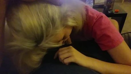 Hot blonde blows