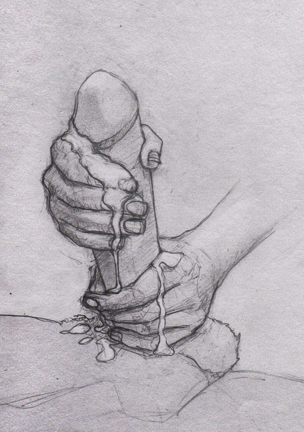 Handjob drawing