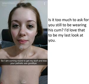 Seh cheats on you and then breaks up with you.