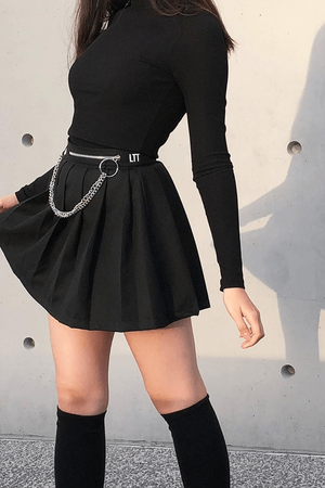 Sexy skirt with high socks