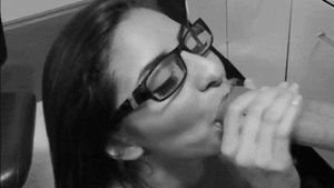 Cum on da face n glasses