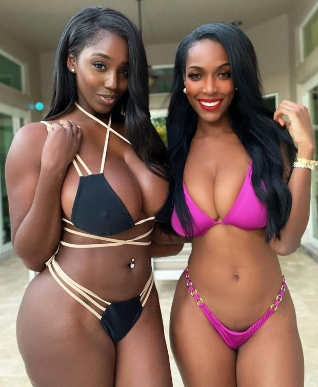 Ellie Mae & friend in bikinis
