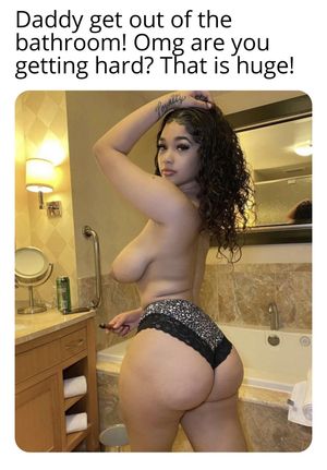 Daughter Lexie nude in bathroom