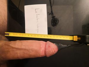 To answer @FrenchSlutty : 17.5cm of pure pleasure. The cum is added for free.