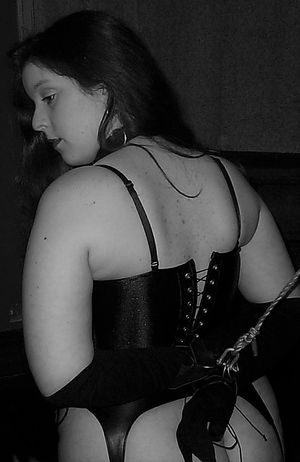 Monami on her knees and waiting for her Master