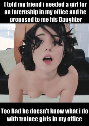 My Friend's Daughter is a Trainee at my Office