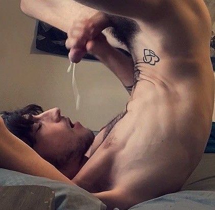 Catching his own cum