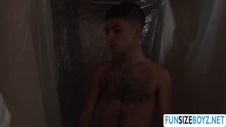 Twinks gay seduce stud into foursome with them