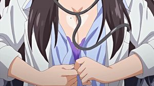 "Boku Tu Joi No Shinatsu Nisshi" unbuttoning shirt/bra scene