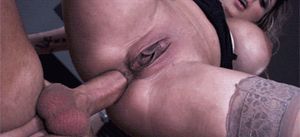 My neighbor lowering her ass on my rock hard dick