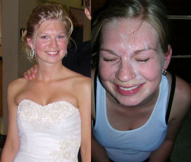 Bride gets a facial