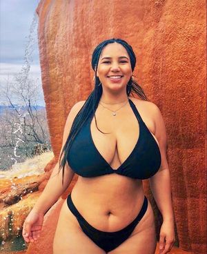 Katelyn Sade in a Black bikini