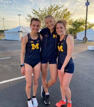Michigan college NCAA track runners