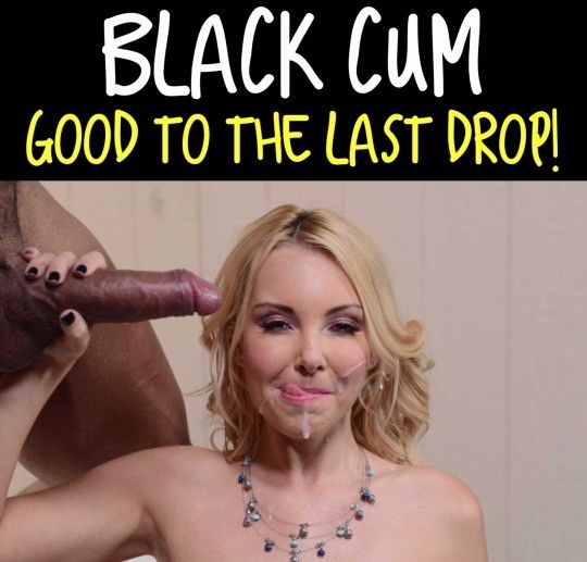 she swallows black cum until the last drop