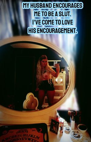 Slut_abbie encouragement Stag Vixen Hotwife Captions