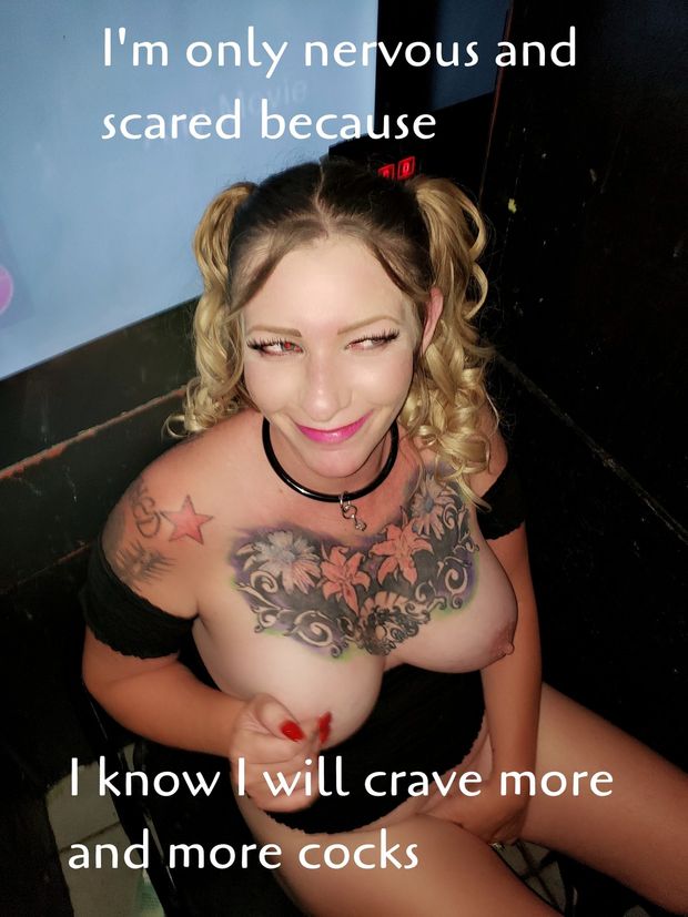 Slut_abbie gloryhole confession Stag Vixen Hotwife Captions