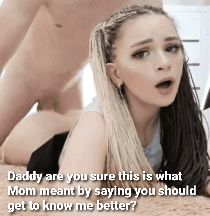 Getting to know his new stepdaughter