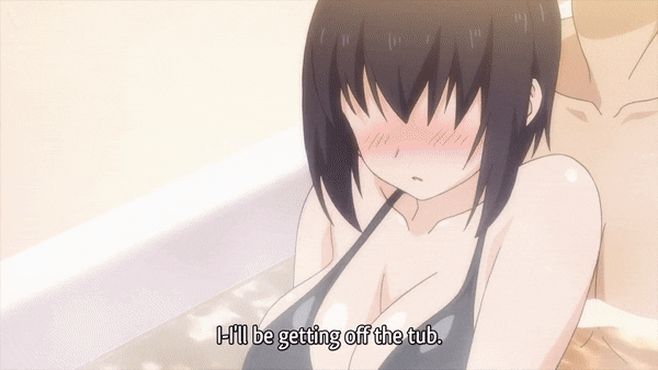 Grabbing & playing with her boobs in the tub - Overflow ep.1