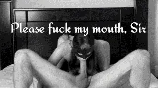 Asian MILF takes a mouth full of cock w/ caption