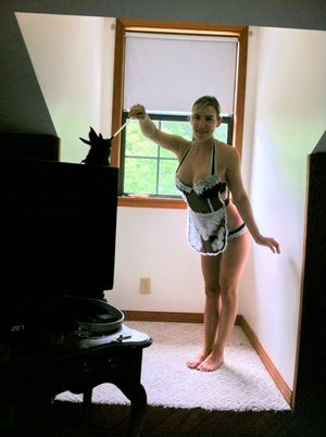 I love when my daughter makes me dress up to clean her room.