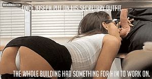 Secretary Outfit Sissy Caption