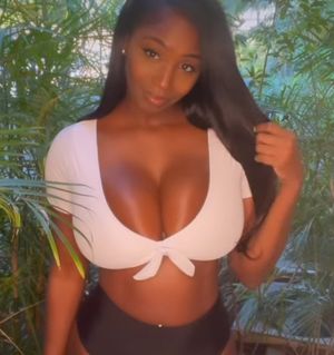 Ellie Mae huge boobs white tie top