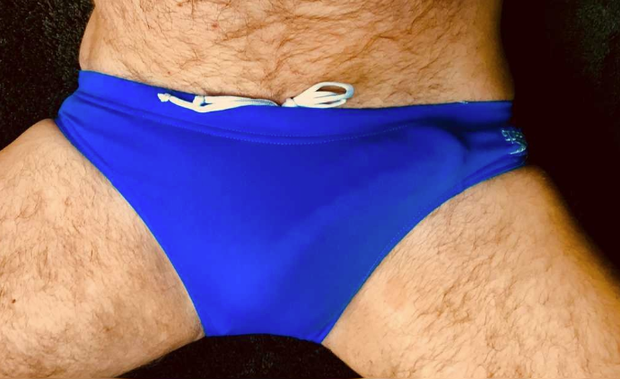 My hard cock in a speedo